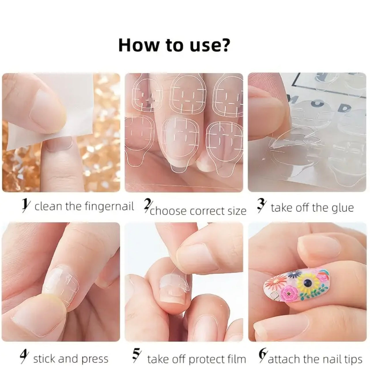 Nail Glue Stickers