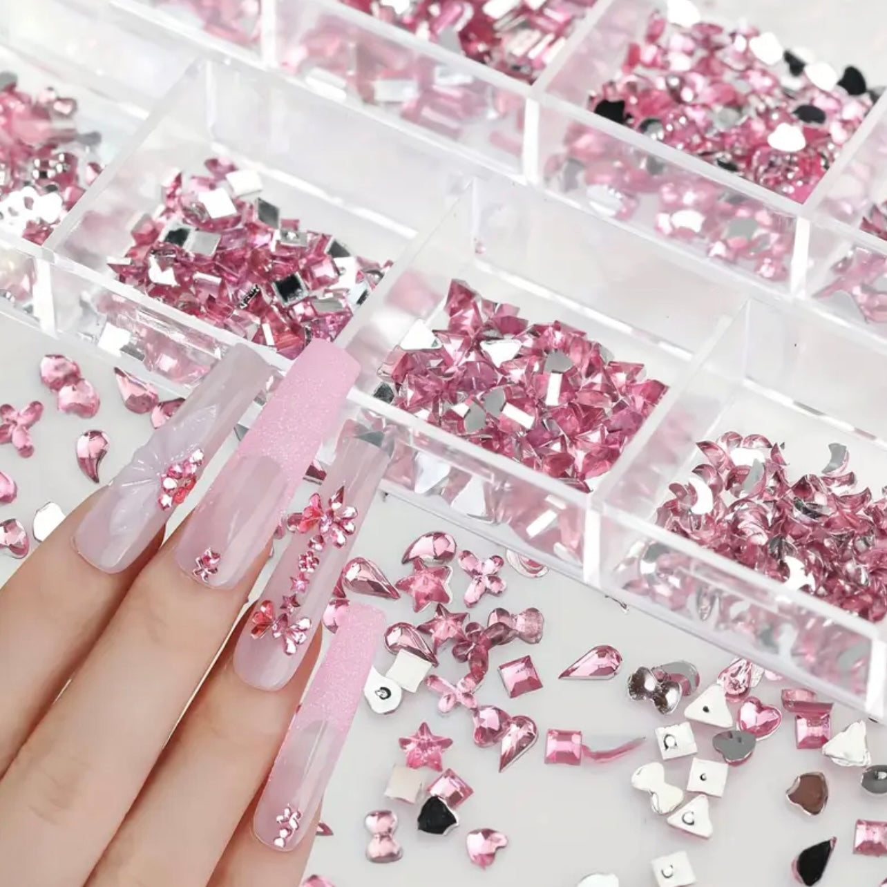 Rhinestone Box Pink