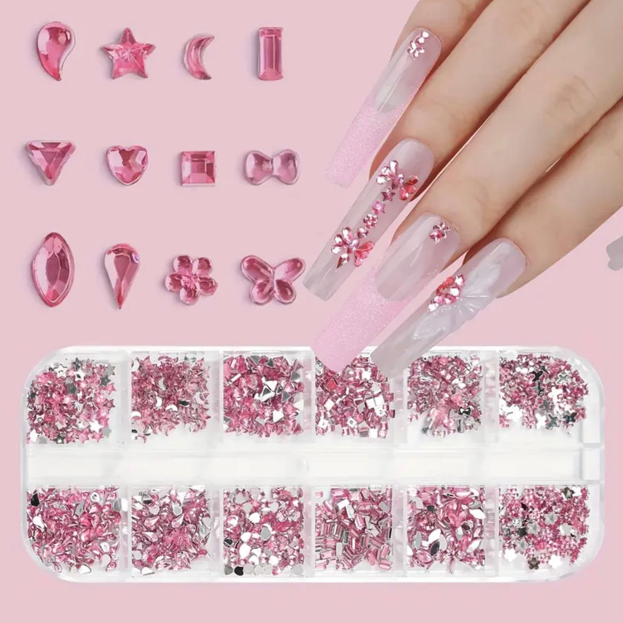 Rhinestone Box Pink