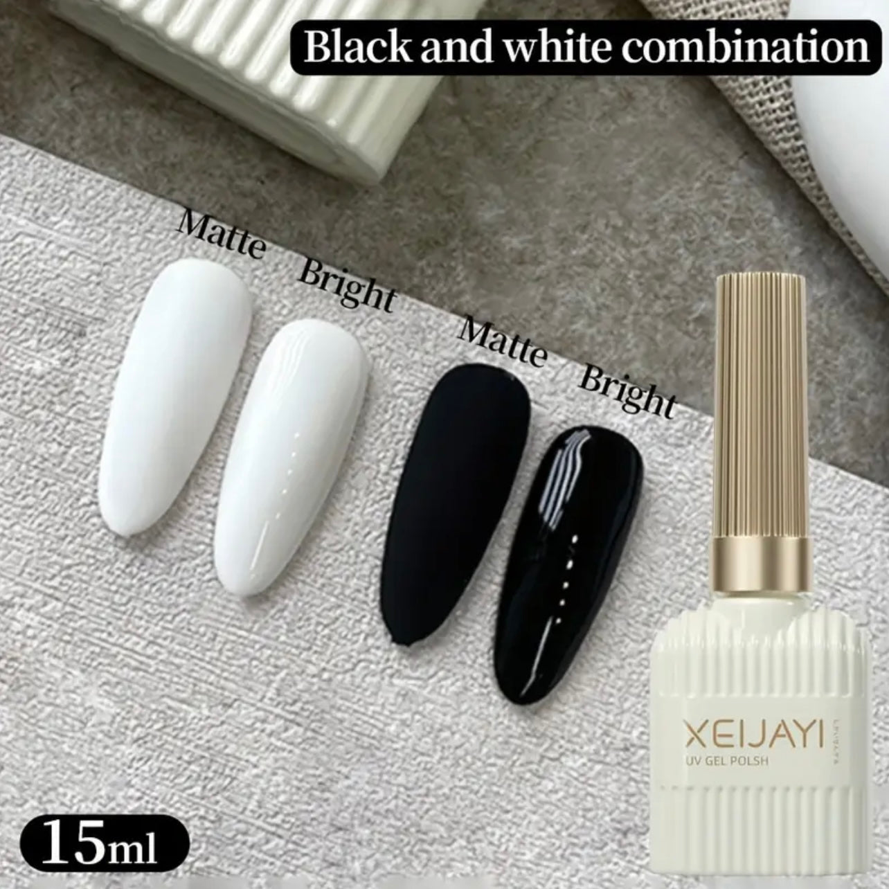 Gel Polish Black/White