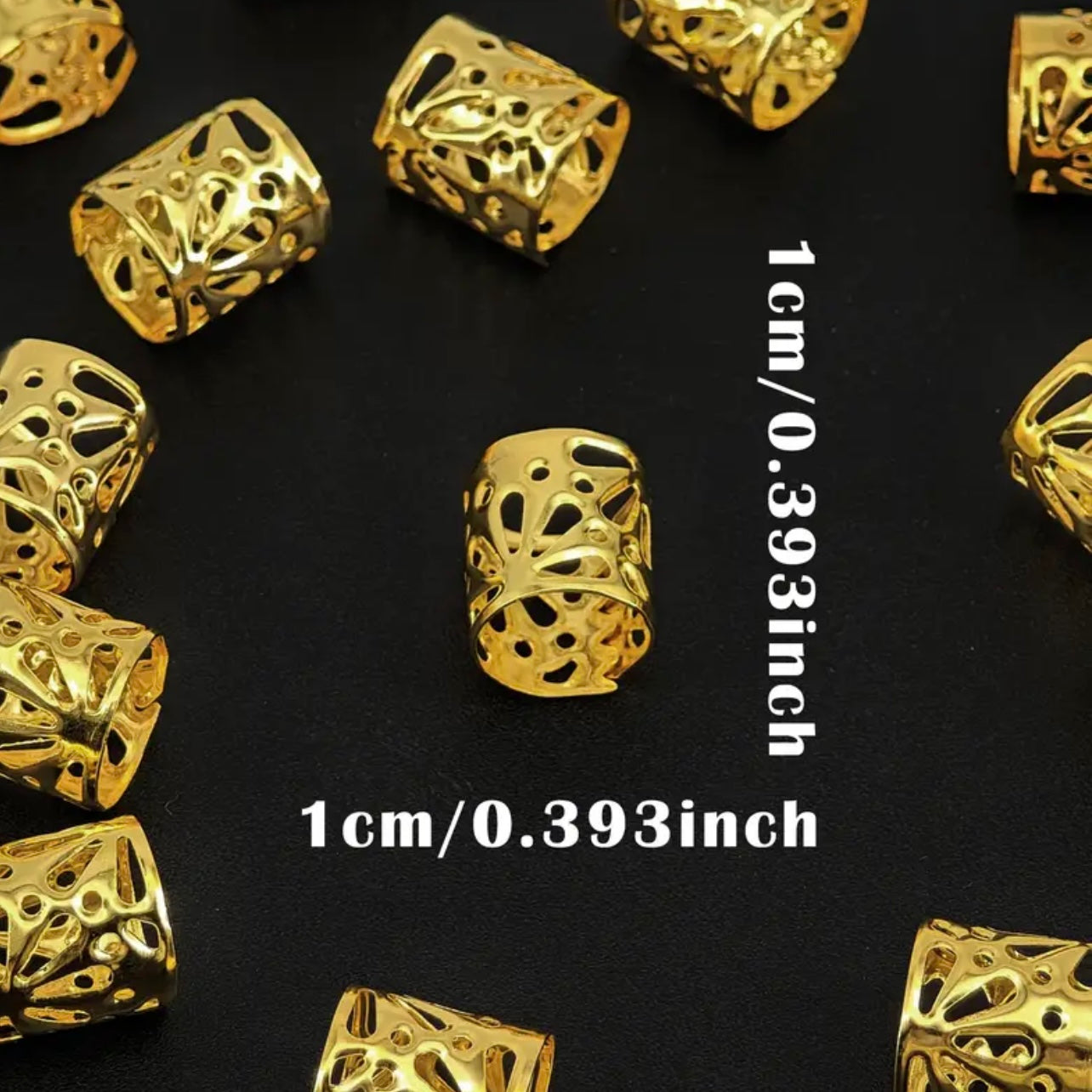 GOLD HAIR RINGS