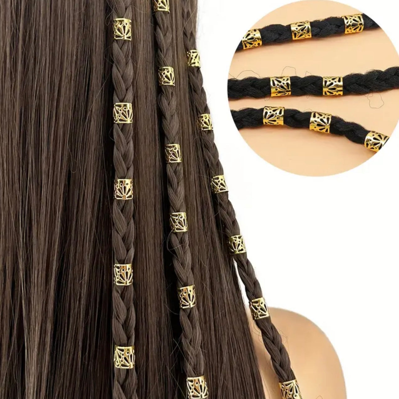 GOLD HAIR RINGS