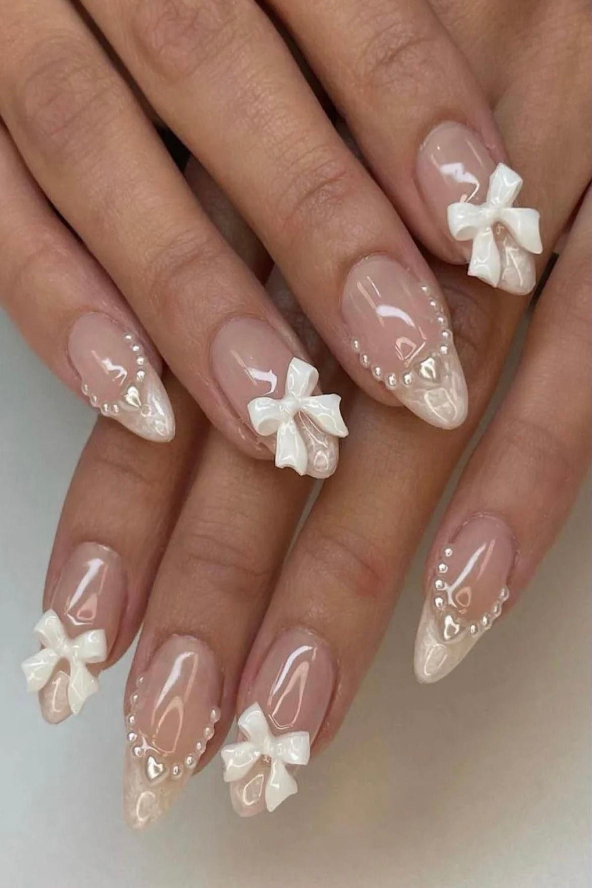 Bow Charm White